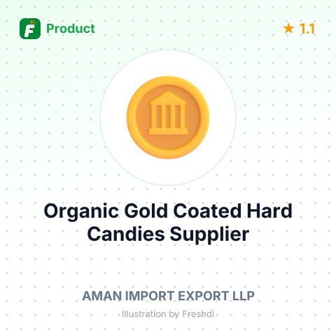 Organic Gold Coated Hard Candies – summary card, no photo uploaded yet