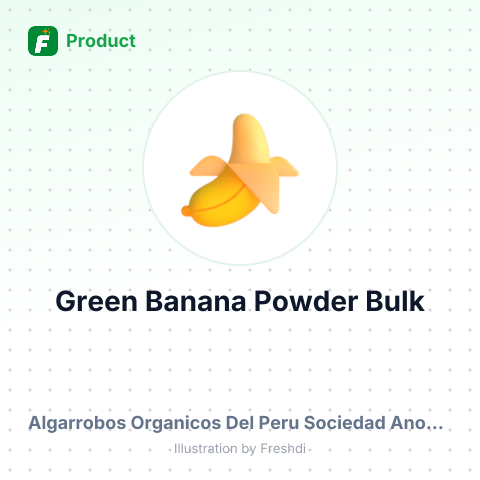 Organic Green Banana Powder – summary card, no photo uploaded yet