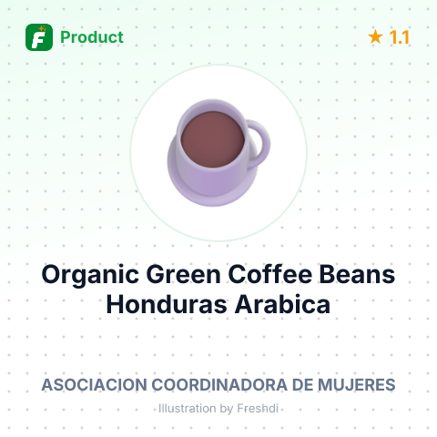 Organic Green Coffee Beans Honduras Arabica – summary card, no photo uploaded yet