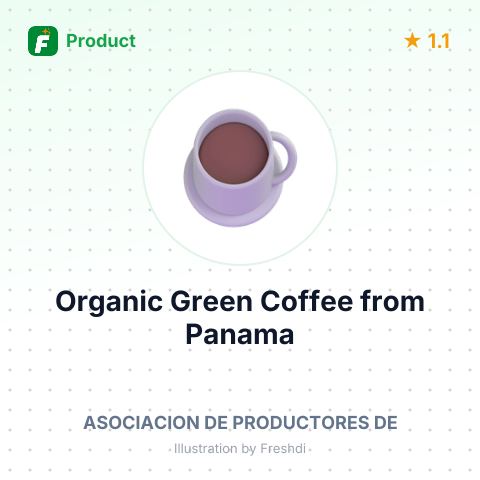 Organic Green Coffee – summary card, no photo uploaded yet