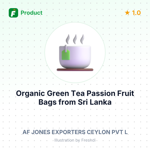 Organic Green Tea Passion Fruit Bags – summary card, no photo uploaded yet