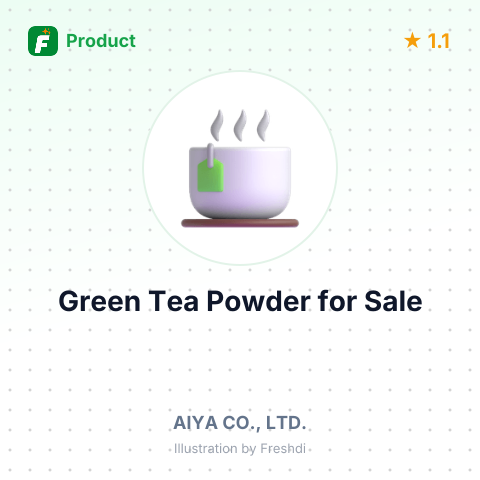 Organic Green Tea Powder – summary card, no photo uploaded yet