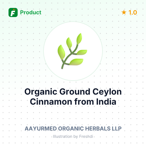 Organic Ground Ceylon Cinnamon – summary card, no photo uploaded yet
