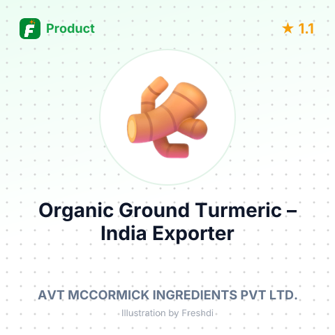 Organic Ground Turmeric – product summary card, no photo uploaded yet
