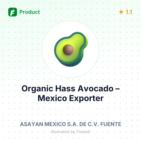 Organic Hass Avocado – summary card, no photo uploaded yet