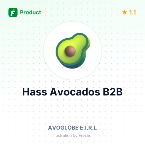 Organic Hass Avocados in 11.34kg Boxes – summary card, no photo uploaded yet