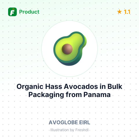 Organic Hass Avocados in Bulk Packaging – summary card, no photo uploaded yet