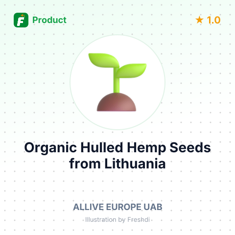 Organic Hulled Hemp Seeds – summary card, no photo uploaded yet