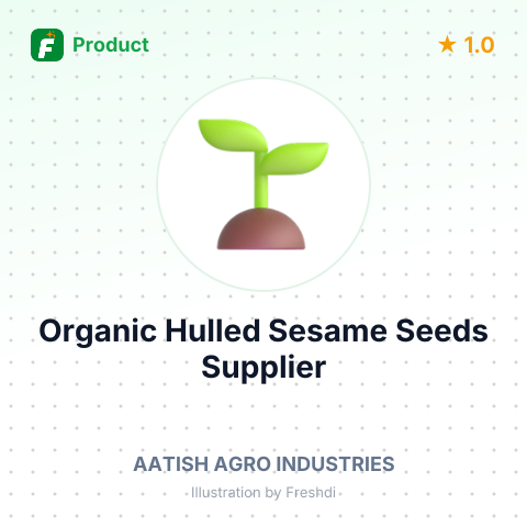 Organic Hulled Sesame Seeds – summary card, no photo uploaded yet
