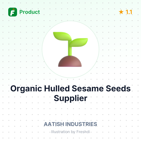 Organic Hulled Sesame Seeds – summary card, no photo uploaded yet