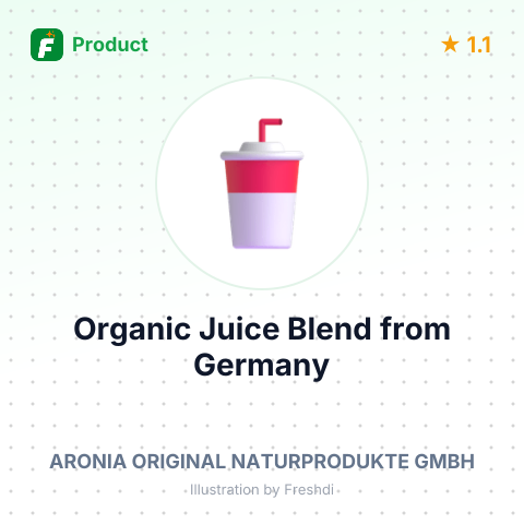 Organic Juice Blend – summary card, no photo uploaded yet