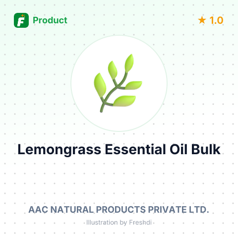 Organic Lemongrass Essential Oil – summary card, no photo uploaded yet