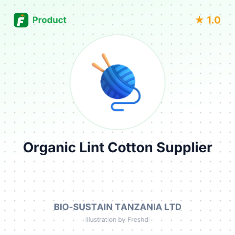 Organic Lint Cotton – product summary card, no photo uploaded yet