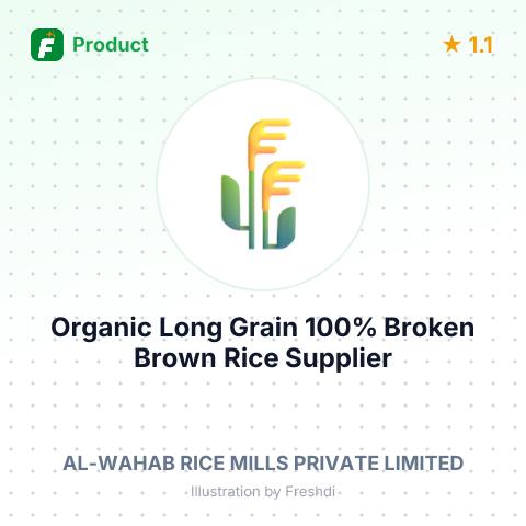 Organic Long Grain 100% Broken Brown Rice – summary card, no photo uploaded yet