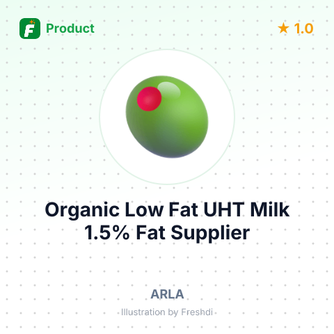 Organic Low Fat UHT Milk 1.5% Fat – summary card, no photo uploaded yet