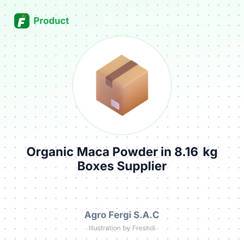 Organic Maca Powder in 8.16 kg Boxes – summary card, no photo uploaded yet