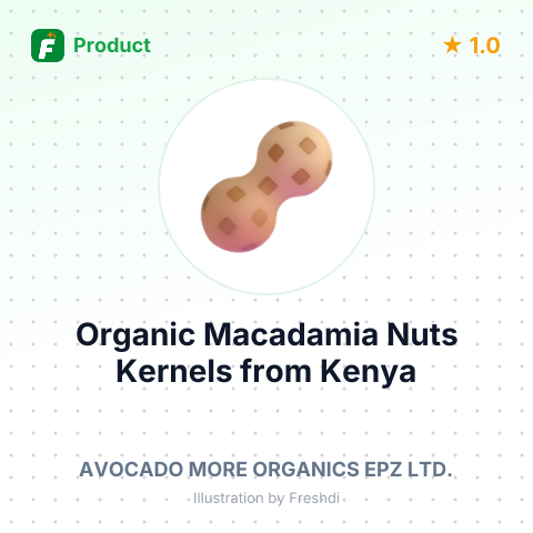 Organic Macadamia Nuts Kernels – summary card, no photo uploaded yet