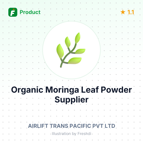 Organic Moringa Leaf Powder – summary card, no photo uploaded yet