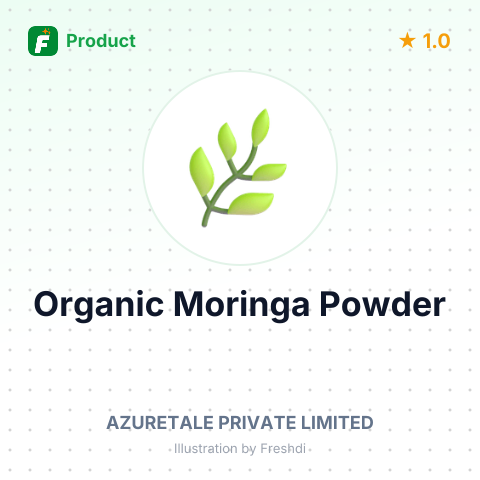 Organic Moringa Powder – summary card, no photo uploaded yet