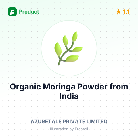 Organic Moringa Powder – summary card, no photo uploaded yet