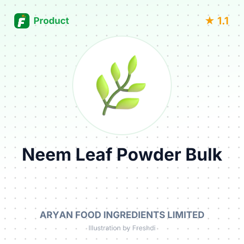 Organic Neem Leaf Powder – summary card, no photo uploaded yet