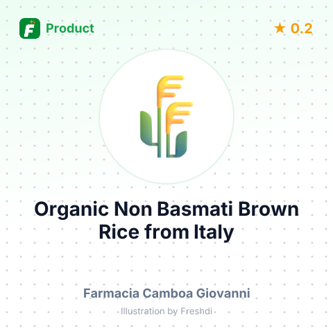 Organic Non Basmati Brown Rice – summary card, no photo uploaded yet