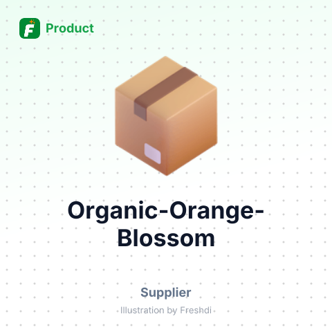 Organic Orange Blossom – summary card, no photo uploaded yet