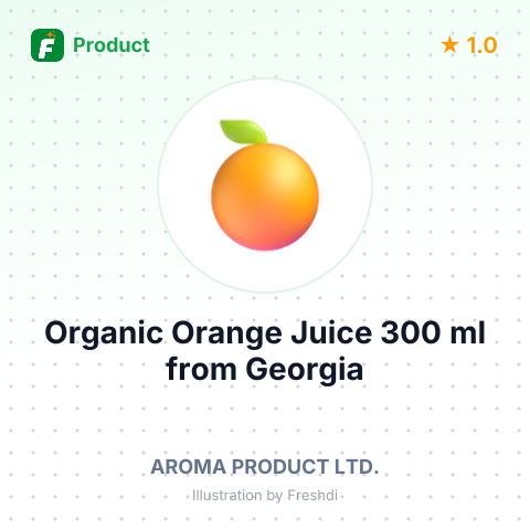 Organic Orange Juice 300 ml – summary card, no photo uploaded yet