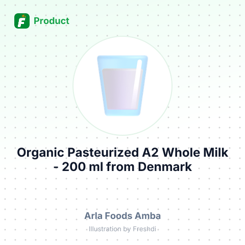 Organic Pasteurized A2 Whole Milk - 200 ml – summary card, no photo uploaded yet