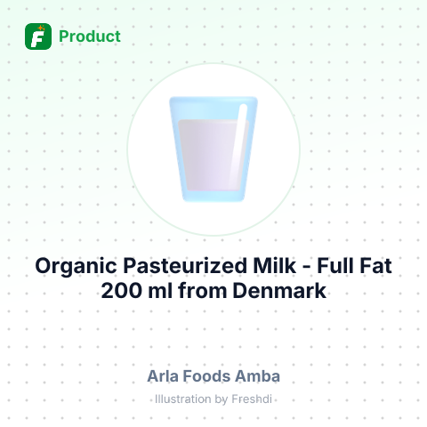 Organic Pasteurized Milk - Full Fat 200 ml – summary card, no photo uploaded yet