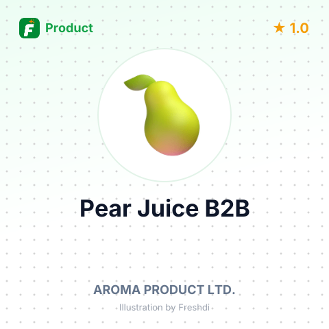Organic Pear Juice 250 ml – summary card, no photo uploaded yet