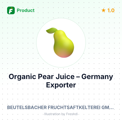 Organic Pear Juice – summary card, no photo uploaded yet