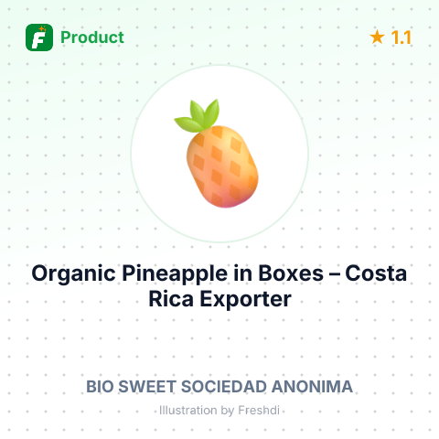 Organic Pineapple in Boxes – summary card, no photo uploaded yet