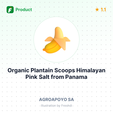 Organic Plantain Scoops Himalayan Pink Salt – summary card, no photo uploaded yet