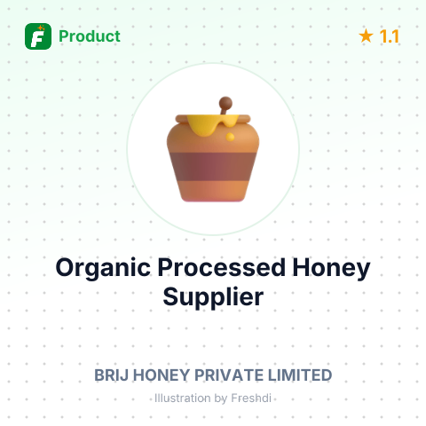 Organic Processed Honey – summary card, no photo uploaded yet