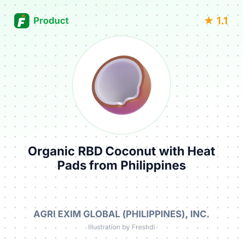 Organic RBD Coconut with Heat Pads – summary card, no photo uploaded yet