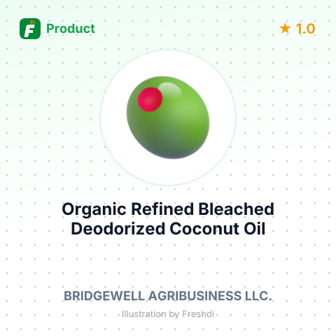 Organic Refined Bleached Deodorized Coconut Oil – summary card, no photo uploaded yet