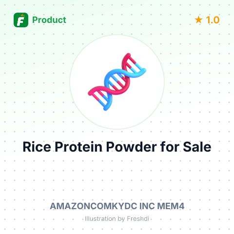 Organic Rice Protein Powder – summary card, no photo uploaded yet