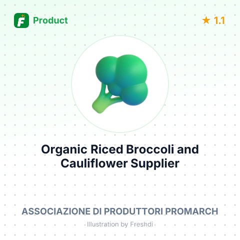 Organic Riced Broccoli and Cauliflower – summary card, no photo uploaded yet