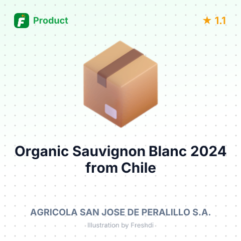 Organic Sauvignon Blanc 2024 – product summary card, no photo uploaded yet