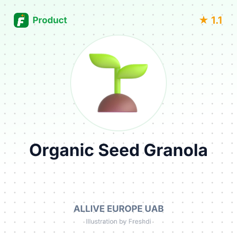 Organic Seed Granola – summary card, no photo uploaded yet