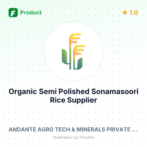 Organic Semi Polished Sonamasoori Rice – summary card, no photo uploaded yet