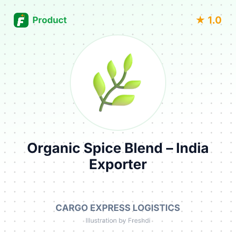 Organic Spice Blend – summary card, no photo uploaded yet