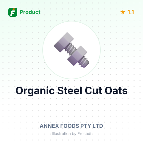 Organic Steel Cut Oats – summary card, no photo uploaded yet