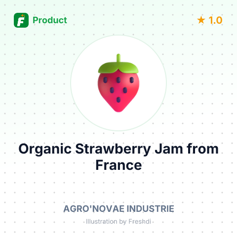 Organic Strawberry Jam – summary card, no photo uploaded yet