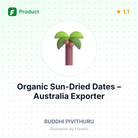 Organic Sun-Dried Dates – summary card, no photo uploaded yet