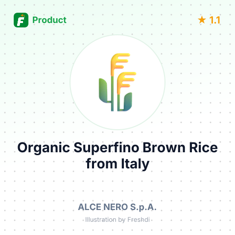 Organic Superfino Brown Rice – summary card, no photo uploaded yet