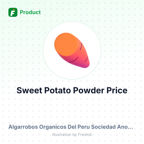 Organic Sweet Potato Powder – product summary card, no photo uploaded yet