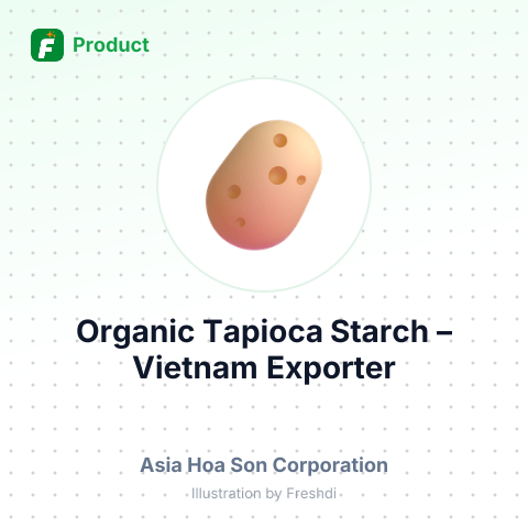 Organic Tapioca Starch (Food Grade) – summary card, no photo uploaded yet