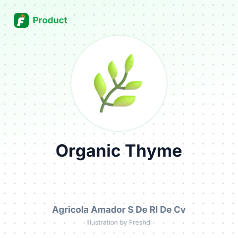 Organic Thyme – summary card, no photo uploaded yet